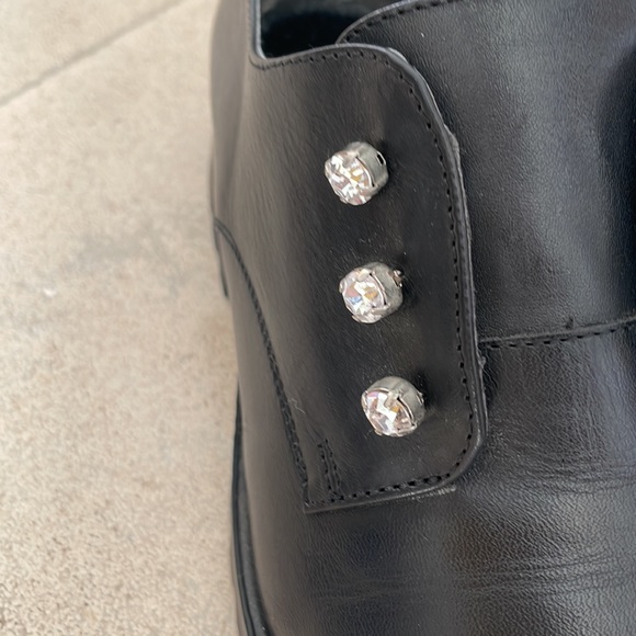 Disco Rosso Italian Leather Studded Loafers - Picture 3 of 11